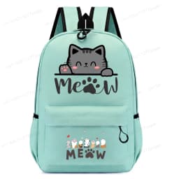 Cute Cat Kawaii Back To School Bookbag Backpack for Girl Boy Children Rucksack Fashion Casual School Bags Kids Birthday Gift