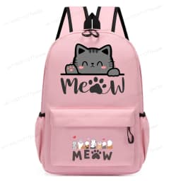Cute Cat Kawaii Back To School Bookbag Backpack for Girl Boy Children Rucksack Fashion Casual School Bags Kids Birthday Gift