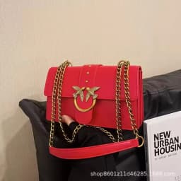 For Pinko Women's Unique Design Multiway Bag for Women Exquisite Details High Quality Shoulder Underarm Purse Sophisticated