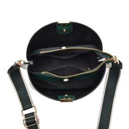 Minimalist Bucket Bag with Contrast Colors Strap & Hardware, Soft Textured Leather, Adjustable Crossbody Strap for Daily Wear