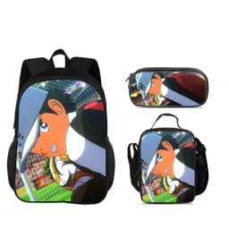 Captain Tsubasa 3pcs Set Backpack Pen Bag ice Bag Durable Trendy Versatile School Boy and Girl Birthday Best Gift