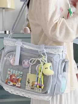 Ballet Girl Large Capacity Ita Bag Japanese Anime Two-dimension Shoulder Crossbody Bag Women Handbag Gift For Friends