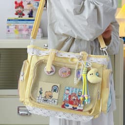 Ballet Girl Large Capacity Ita Bag Japanese Anime Two-dimension Shoulder Crossbody Bag Women Handbag Gift For Friends