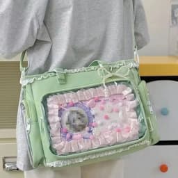 Ballet Girl Large Capacity Ita Bag Japanese Anime Two-dimension Shoulder Crossbody Bag Women Handbag Gift For Friends