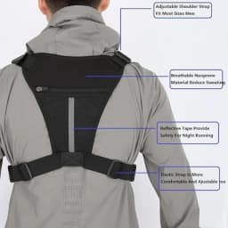 Men's Vest Outdoor Tactical MOLLE Chest Bag Chest Pack for Cycling Bags Running Front Chest Bag EDC Sports Vest Bag