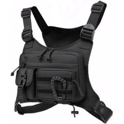 Men's Vest Outdoor Tactical MOLLE Chest Bag Chest Pack for Cycling Bags Running Front Chest Bag EDC Sports Vest Bag