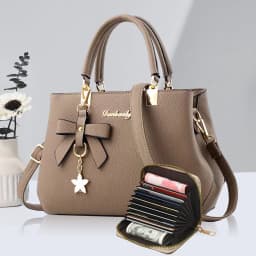 New Korean version trendy autumn and winter bow women's bag portable shoulder bag messenger bag killer bag mother bag large capa