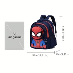 Cute Cartoon Kids Backpack, Lightweight Breathable Toddler School Bag, Adjustable Shoulder Strap Children Daypack, Waterproof Kindergarten Bookbag For Boys Outdoor Travel