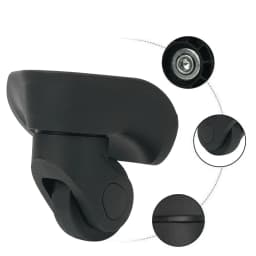 Set of 4 Luggage Casters 360 Degree Swivel Double Bearing Quiet Replacement Wheels Left & Right Universal Caster Bag DIY Repair