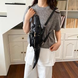 Realistic Alligator Novelty Handbag Glossy Croc Print PU Multi Carry Design Unique Animal Crossbody Bag Street Party & Cosplay