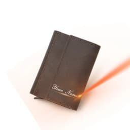 Genuine Leather RFID Credit Card Holder for Men Aluminium Box Travel Card Case Pop up Men Card Wallets Slim Money Clips