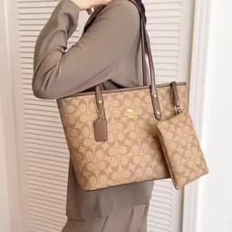 Women's Bag 2026 New high-quality printed tote bag, light luxury vintage shoulder bag, fashionable and elegant handbag