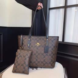 Women's Bag 2026 New high-quality printed tote bag, light luxury vintage shoulder bag, fashionable and elegant handbag