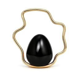 Egg Shape Wave Metal Ring Handle Evening Clutch Bag Fashion Banquet Party Handbag Elegant Wedding Purse Designer Chic Wristlet