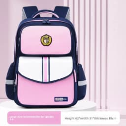 Kids School Backpack for Grade 1 6 Boys Girls Lightweight Oxford Fabric Waterproof Durable Bookbag with Ergonomic Design