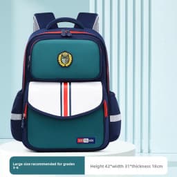 Kids School Backpack for Grade 1 6 Boys Girls Lightweight Oxford Fabric Waterproof Durable Bookbag with Ergonomic Design