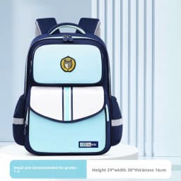 Kids School Backpack for Grade 1 6 Boys Girls Lightweight Oxford Fabric Waterproof Durable Bookbag with Ergonomic Design