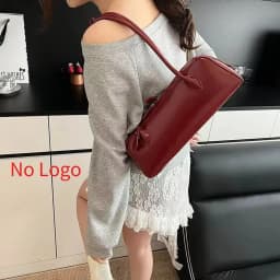 Vintage Long Shoulder Bag Women Shoulder Bag Luxury PU Leather Ladies Handbag Female Commuter Shopping Underarm Bag