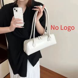 Vintage Long Shoulder Bag Women Shoulder Bag Luxury PU Leather Ladies Handbag Female Commuter Shopping Underarm Bag