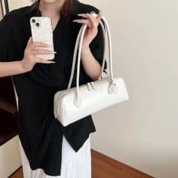 Vintage Long Shoulder Bag Women Shoulder Bag Luxury PU Leather Ladies Handbag Female Commuter Shopping Underarm Bag