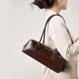 Vintage Long Shoulder Bag Women Shoulder Bag Luxury PU Leather Ladies Handbag Female Commuter Shopping Underarm Bag