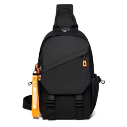 Waterproof Nylon Crossbody Bag - Men's Chest Sling Backpack, Compact Shoulder Messenger Bag, Travel & Outdoor Hiking Pack