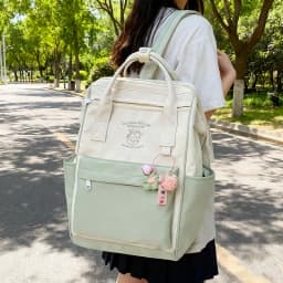 Japanese Trend Backpack Large Capacity School Bag for Girls Cute Student Bag Waterproof Laptop Bagpack for Travel Woman Backpack