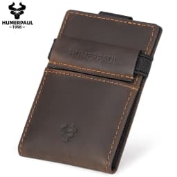 Anti-theft Rfid Credit Card Holder Wallet for Men Genuine Leather Slim Bank ID Cardholder Case Portable Minimalist Porte Carte