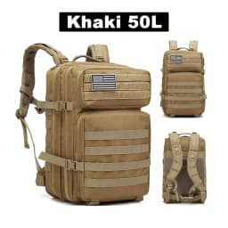 50L Tactical Backpack Men's Travel Large Capacity Rucksacks Men Waterproof Outdoor Sports Multi-functional Bags