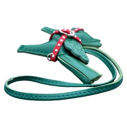 Soft Genuine Sheepskin Pegasus Pony Charm with Crocodile-Embossed Wings And Detachable Rivet Rope Accents Premium Gift Accessory