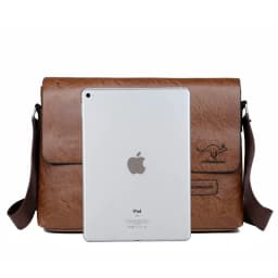 Business Shoulder Bag For IPAD PU Leather Business Handbag Men Messenger Bag Large Side Sling Bag Fashion Man Crossbody Bag