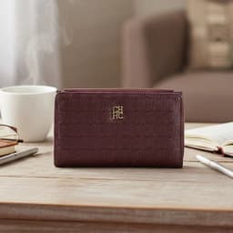 CH Leather Printed Short Women's Wallet Solid Color Versatile Autumn/Winter Luxury 2025 New Multi Scene Available Coin Card Bag