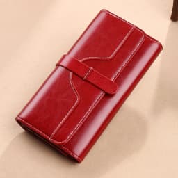 RFID Anti-Theft Brush New Three Fold Multi Fold Genuine Leather Cowhide Wallet Multifunctional Anti Tamper Magnetic Card Bag Sho