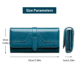 RFID Anti-Theft Brush New Three Fold Multi Fold Genuine Leather Cowhide Wallet Multifunctional Anti Tamper Magnetic Card Bag Sho