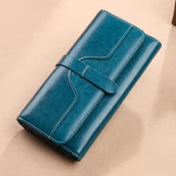 RFID Anti-Theft Brush New Three Fold Multi Fold Genuine Leather Cowhide Wallet Multifunctional Anti Tamper Magnetic Card Bag Sho