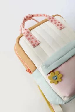 Lightweight Children's Backpack with Cute Sunflower Pendant Colorful Design School Bag for Girls Boys Portable Kids Shopping Bag