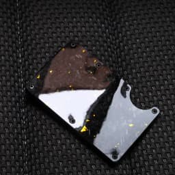 Bright/Matte Forged Carbon Fiber Minimalist Slim Wallet for Men RFID Cashback Credit Card Holder Luxury Metal Case Aluminum