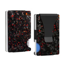 Bright/Matte Forged Carbon Fiber Minimalist Slim Wallet for Men RFID Cashback Credit Card Holder Luxury Metal Case Aluminum