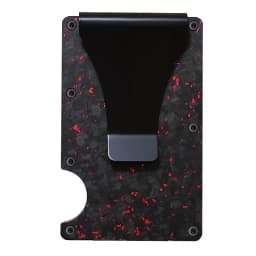 Bright/Matte Forged Carbon Fiber Minimalist Slim Wallet for Men RFID Cashback Credit Card Holder Luxury Metal Case Aluminum