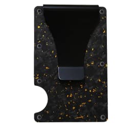Bright/Matte Forged Carbon Fiber Minimalist Slim Wallet for Men RFID Cashback Credit Card Holder Luxury Metal Case Aluminum