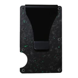 Bright/Matte Forged Carbon Fiber Minimalist Slim Wallet for Men RFID Cashback Credit Card Holder Luxury Metal Case Aluminum