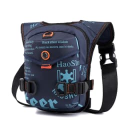 Waist Pack Hip Leg Bag for Men Motorcycle Waterproof Nylon Male Rider Messenger Shoulder Bum Drop Thigh Bags Belt Fanny Pack