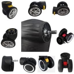 Suitcase Luggage Replacement Accessories Dismountable Removable Universal Wheels Plug-In Detachable Wheel Pulley Repair Parts