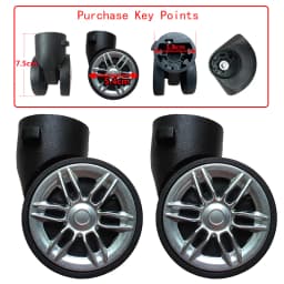 Suitcase Luggage Replacement Accessories Dismountable Removable Universal Wheels Plug-In Detachable Wheel Pulley Repair Parts