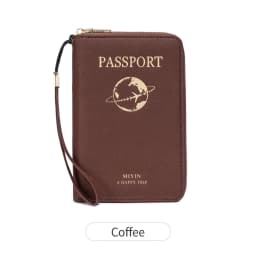FID Anti-Theft Zipp Passport Holder Multi-Functional Organizer for Passports and Tickets Essential Travel Passport Wallet Unisex