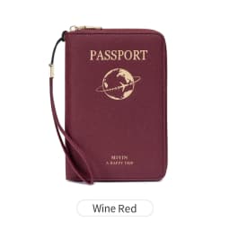FID Anti-Theft Zipp Passport Holder Multi-Functional Organizer for Passports and Tickets Essential Travel Passport Wallet Unisex