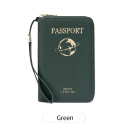 FID Anti-Theft Zipp Passport Holder Multi-Functional Organizer for Passports and Tickets Essential Travel Passport Wallet Unisex