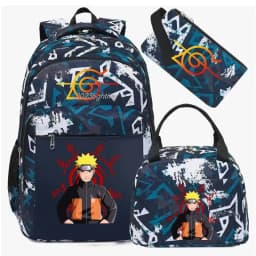 Camouflage Uzumaki Naruto Uchiha Sasuke Backpack for Men Hiking Backpacks Reflective Outdoor Travel Bags Teens Laptop School Bag