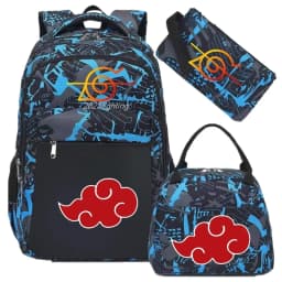 Camouflage Uzumaki Naruto Uchiha Sasuke Backpack for Men Hiking Backpacks Reflective Outdoor Travel Bags Teens Laptop School Bag