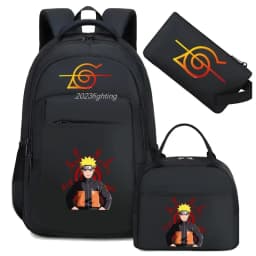 Camouflage Uzumaki Naruto Uchiha Sasuke Backpack for Men Hiking Backpacks Reflective Outdoor Travel Bags Teens Laptop School Bag